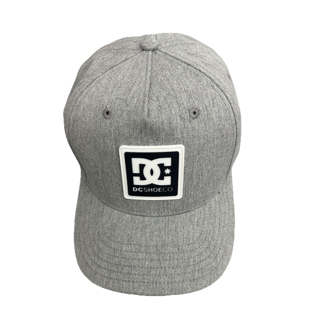 DC Shoes Unisex's Gray Snapback Adjustable Hat 100% Cotton One Size